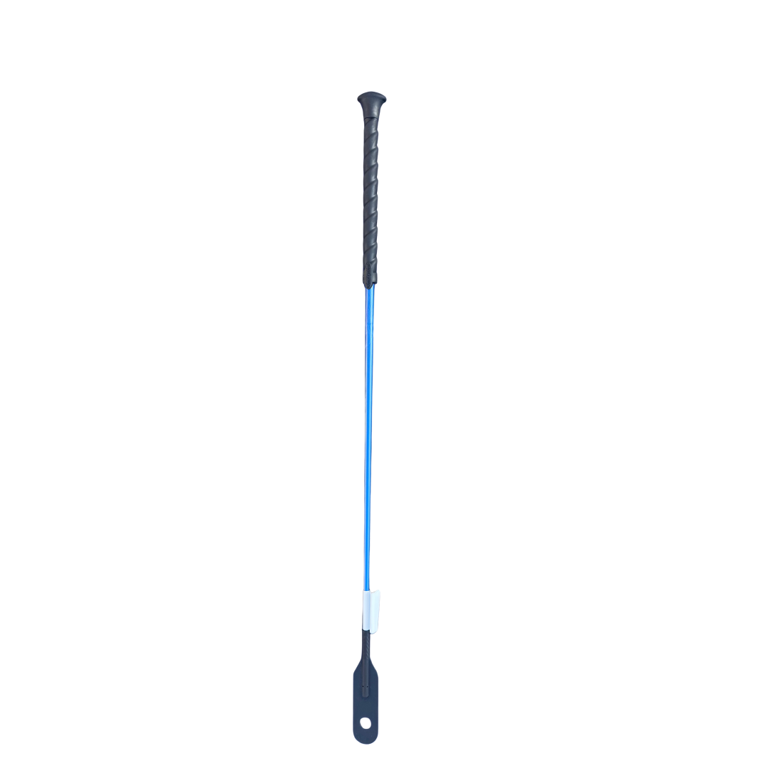 Horse Riding Crop Edward Goddard Training Whip 65cm Blue