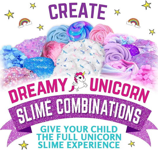 Unicorn Egg Sparkly Slime Kit - Create Magical Unicorn Slime - Fun Sensory Toy