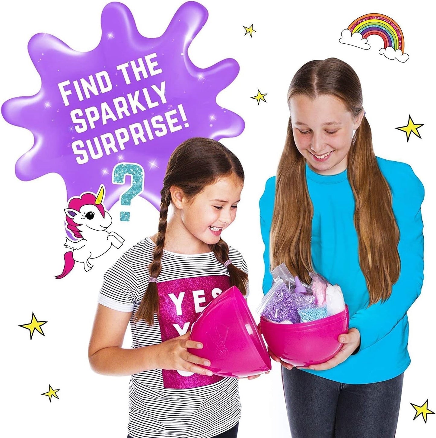 Unicorn Egg Sparkly Slime Kit - Create Magical Unicorn Slime - Fun Sensory Toy