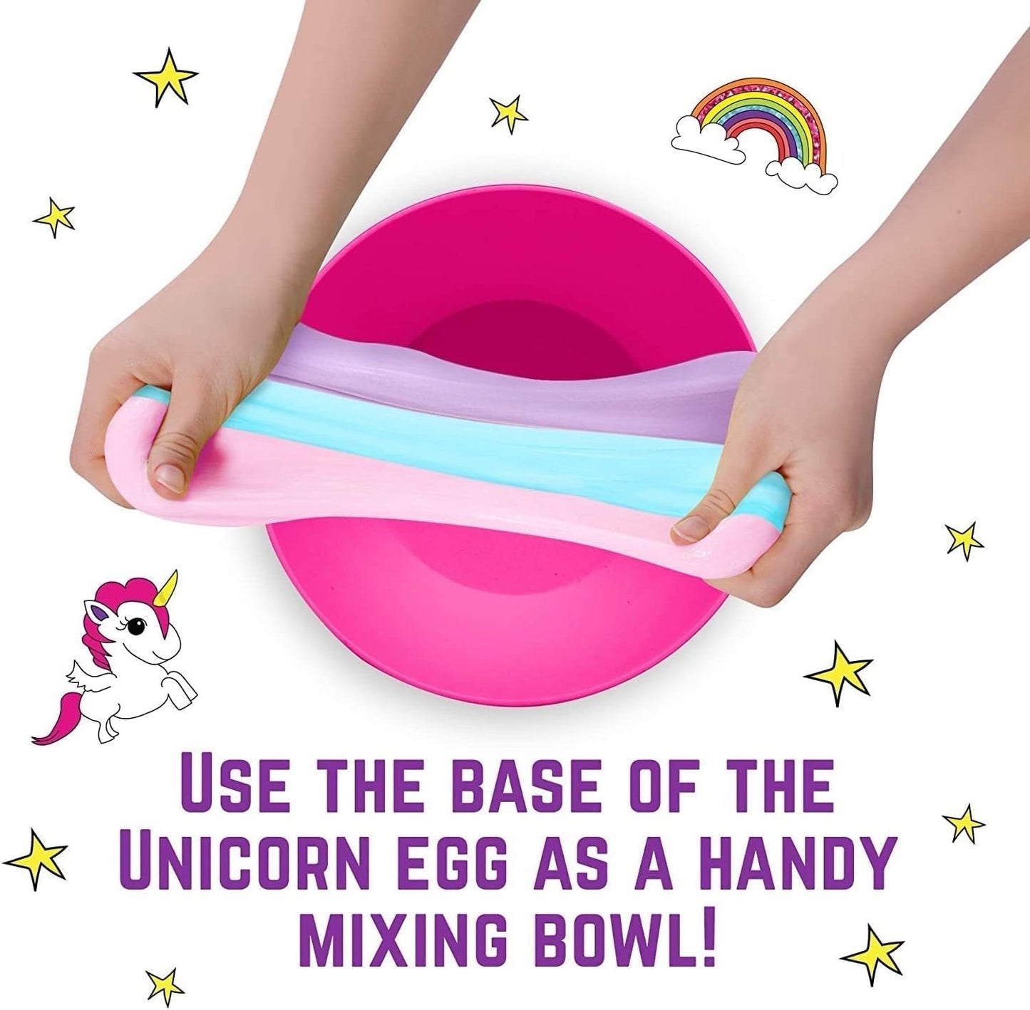 Unicorn Egg Sparkly Slime Kit - Create Magical Unicorn Slime - Fun Sensory Toy