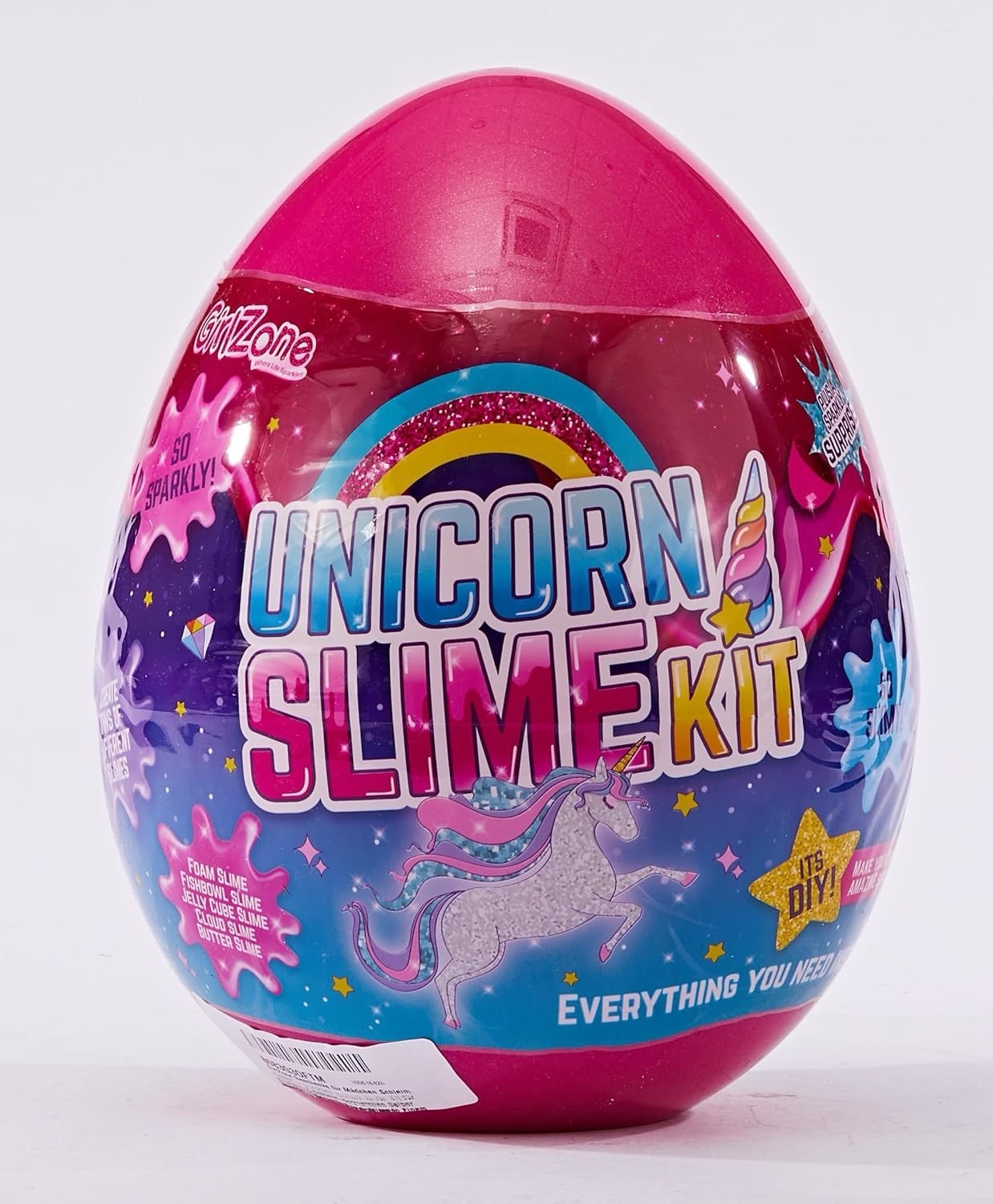 Unicorn Egg Sparkly Slime Kit - Create Magical Unicorn Slime - Fun Sensory Toy