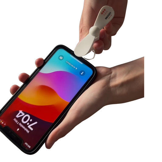Mobile Fan For IPhone & Android Powerful Portable Travel Fan Instant Cooling