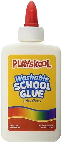 Glue Playskool Washable School Glue 4oz Bottle
