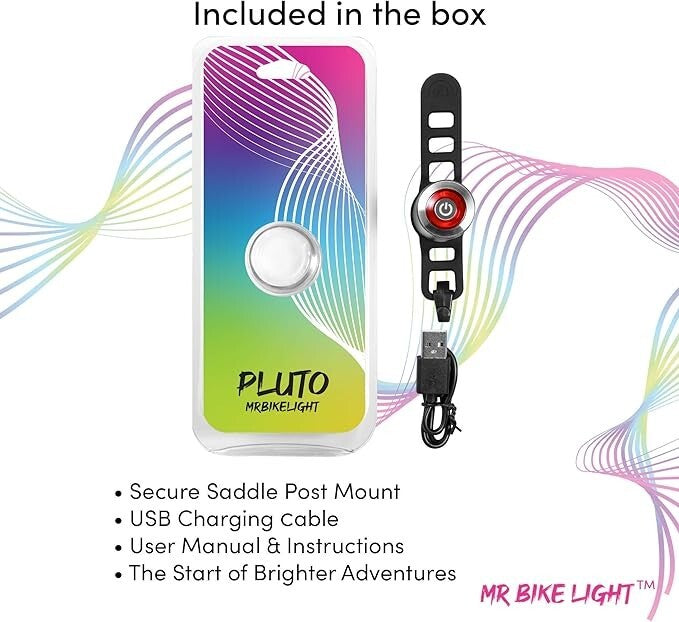 Rear Bike Light Super Bright By Mr Bike Lights - Rechargeable