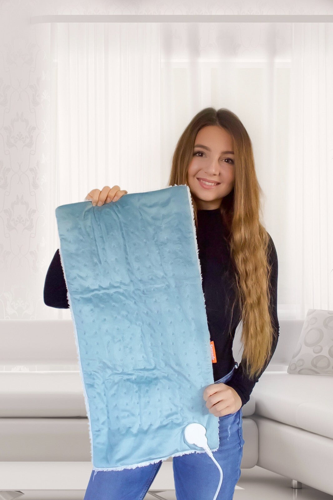 Therapeutic Electric Heat Pad for Back and Cramps Pain Relief 600mm x 400mm