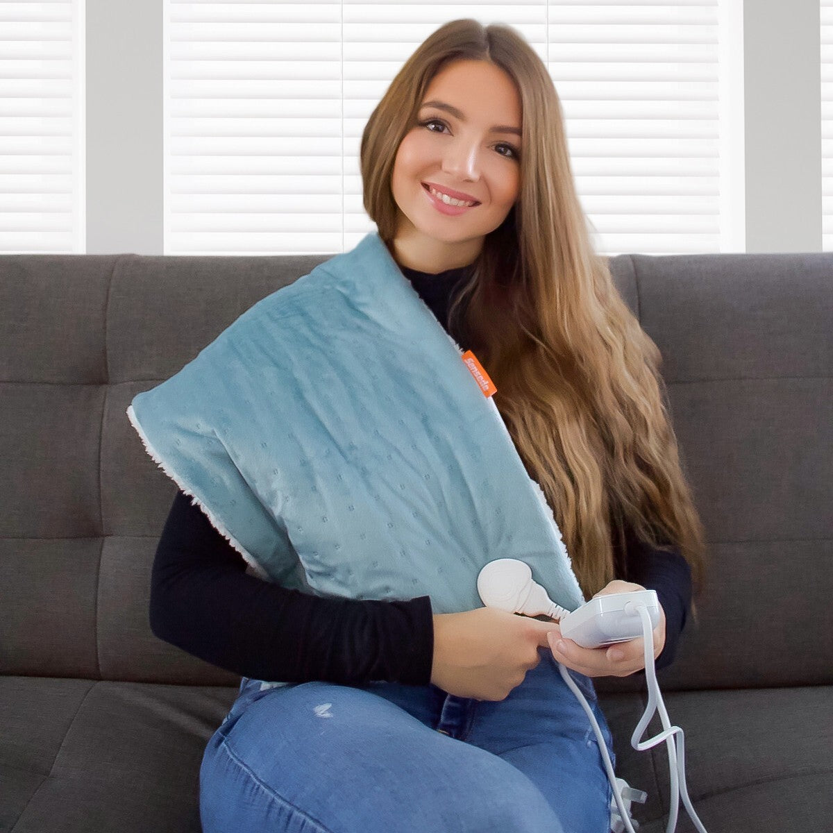 Therapeutic Electric Heat Pad for Back and Cramps Pain Relief 600mm x 400mm