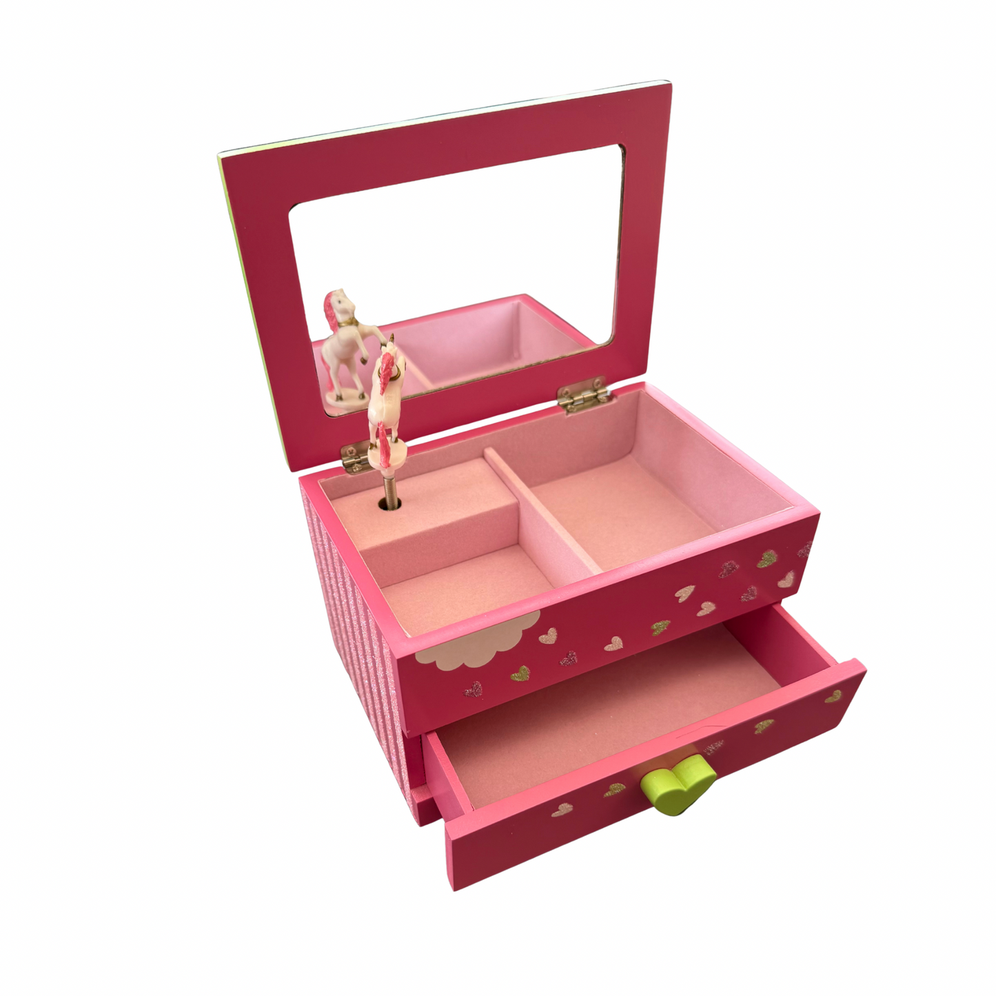 Unicorn Musical Jewellery Box Including Charm Bracelet