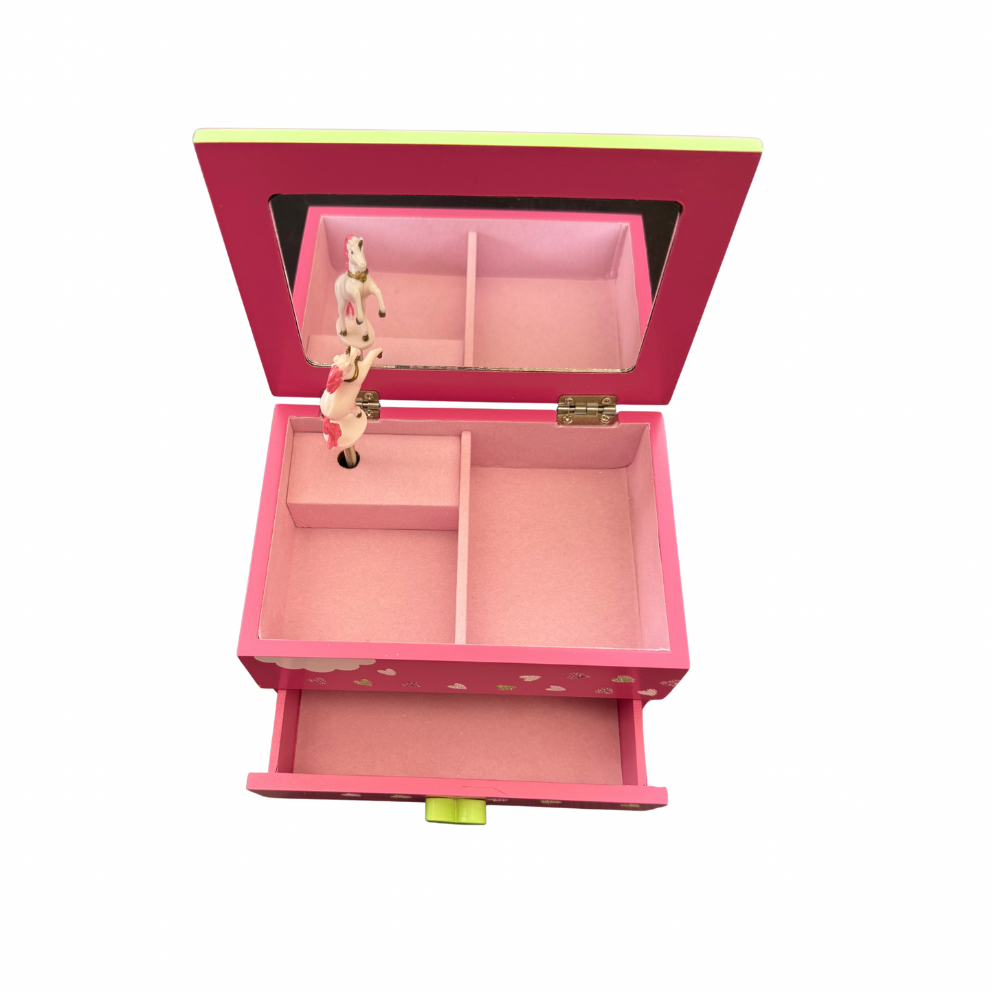 Unicorn Musical Jewellery Box Including Charm Bracelet