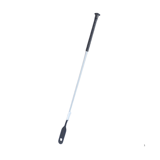 Horse Riding Crop Edward Goddard Training Whip 65cm Light Grey