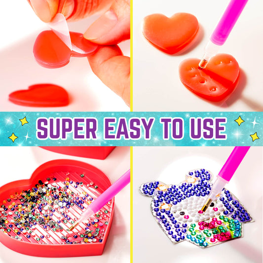Creative Kids Crafts Set Sparkle Diamond Gem Art Stickers Painting Kit