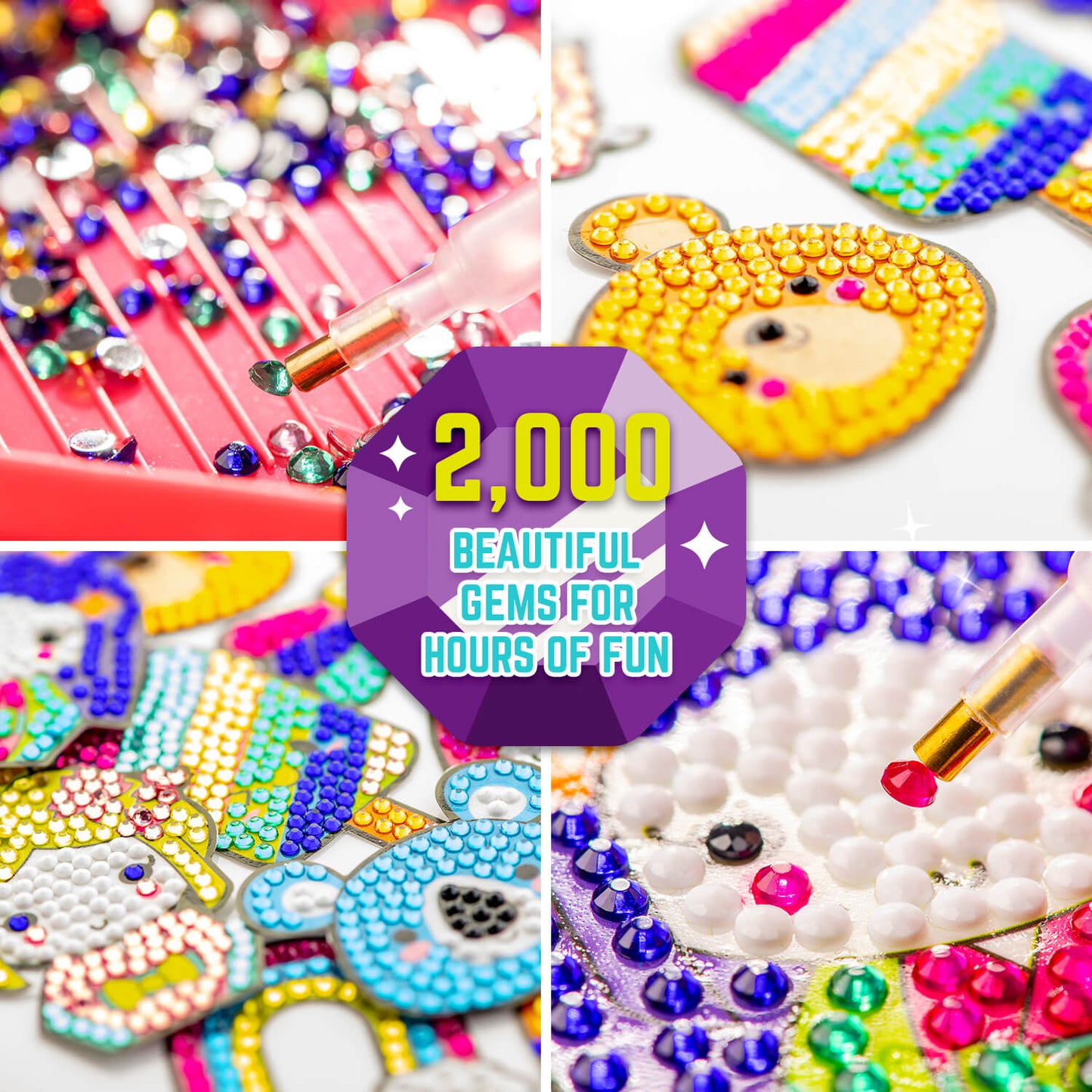 Creative Kids Crafts Set Sparkle Diamond Gem Art Stickers Painting Kit