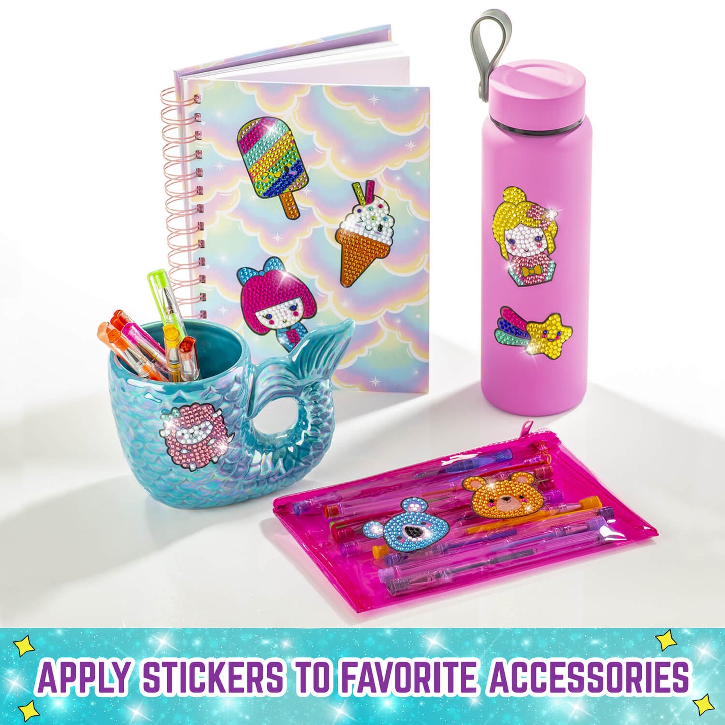 Creative Kids Crafts Set Sparkle Diamond Gem Art Stickers Painting Kit