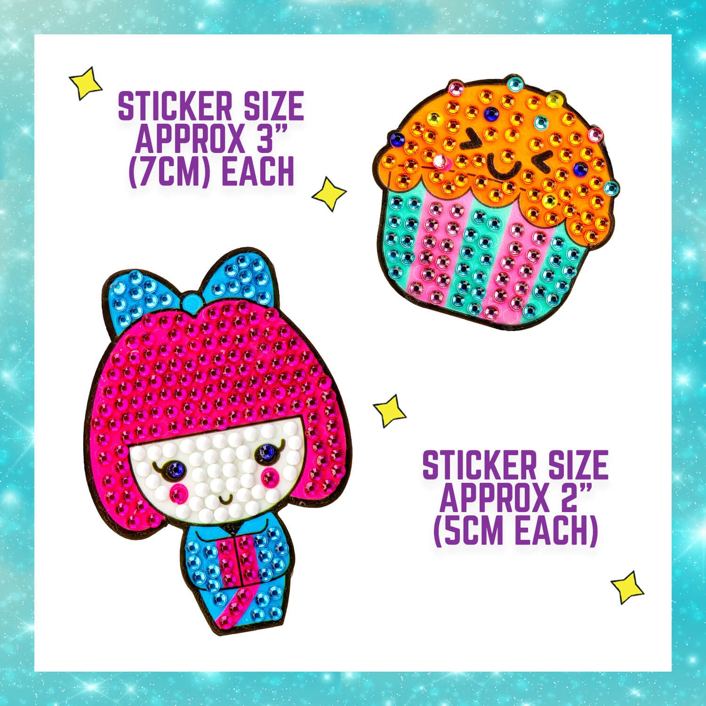 Creative Kids Crafts Set Sparkle Diamond Gem Art Stickers Painting Kit