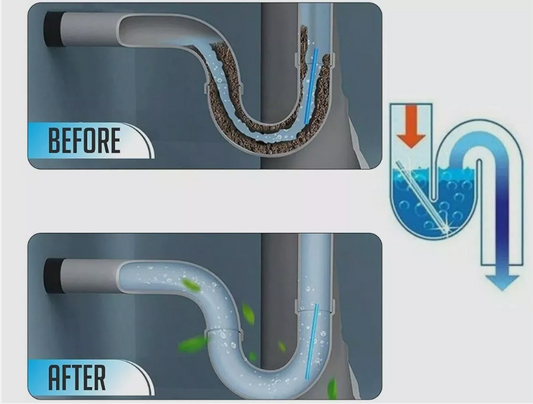 24 Piece Drain Sticks Drain Cleaner Odour Remover For Sink Bath Shower & Kitchen