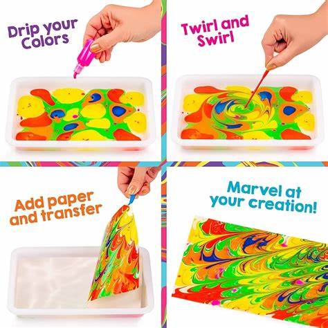Rainbow Marbling Paint Kit