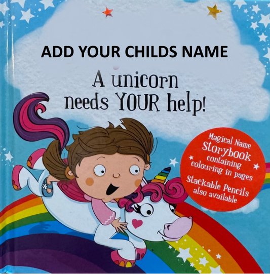 Children's Magical Adventure Book A Unicorn Needs Your Help - Add Child’s Name