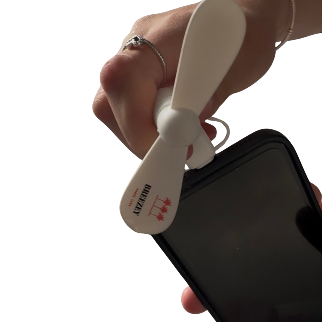 Mobile Fan For IPhone & Android Powerful Portable Travel Fan Instant Cooling