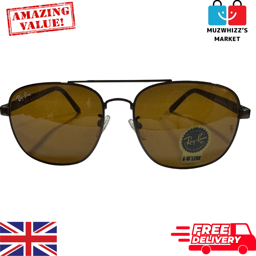 Ray-Ban Pilot Sunglasses 4858 Classic Brown Lens Brand New Boxed