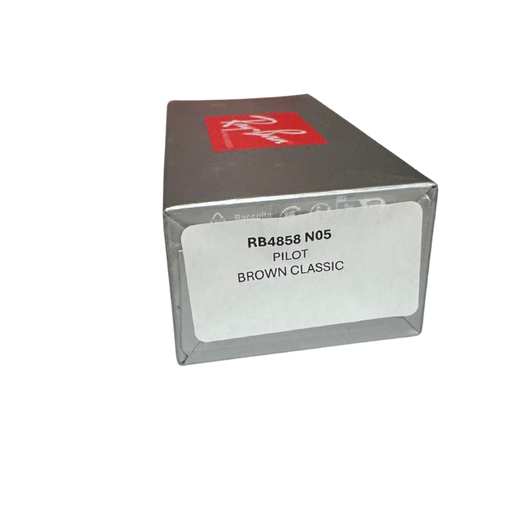 Ray-Ban Pilot Sunglasses 4858 Classic Brown Lens Brand New Boxed