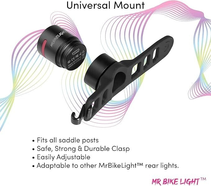 Rear Bike Light Super Bright By Mr Bike Lights - Rechargeable