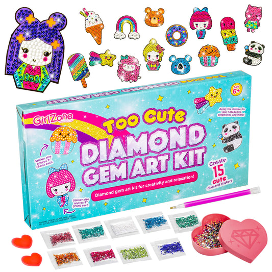Creative Kids Crafts Set Sparkle Diamond Gem Art Stickers Painting Kit