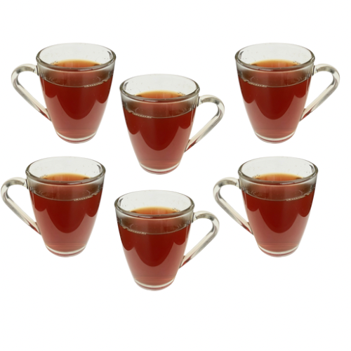 Bormioli Rocco Icon Clear Glass Mugs - Set of 6