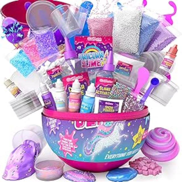 Unicorn Egg Sparkly Slime Kit - Create Magical Unicorn Slime - Fun Sensory Toy